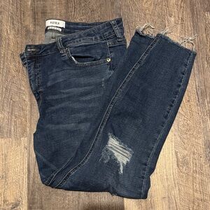Pistola Dark Blue Distressed Skinny Jeans
